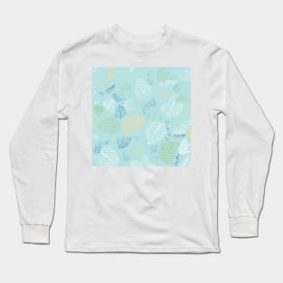 Autumn, Leaves Pattern 11 Long Sleeve T-Shirt